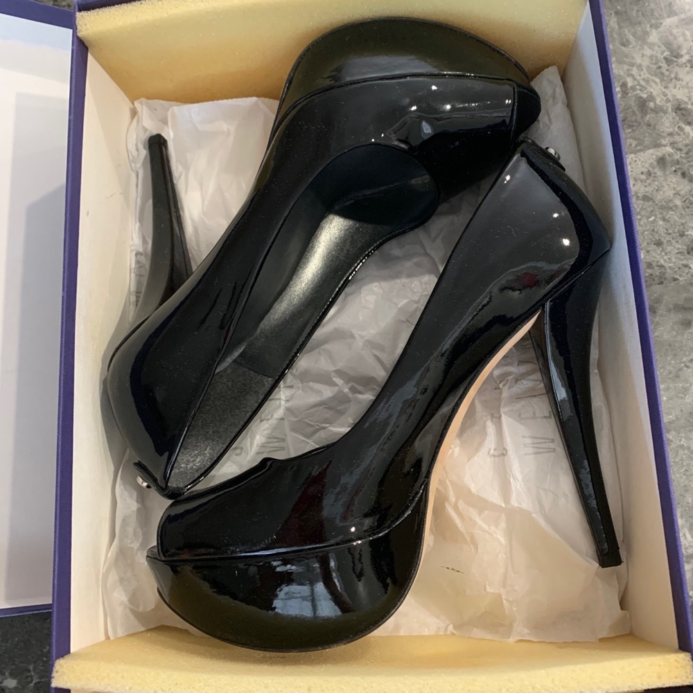 Stuart Weitzman peep toe pumps